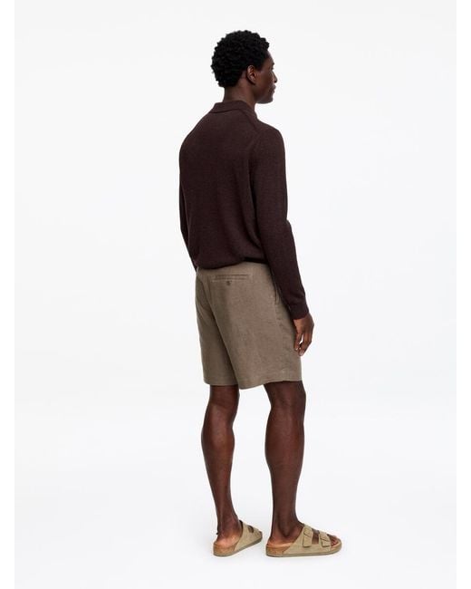 ARKET Red Linen Shorts for men