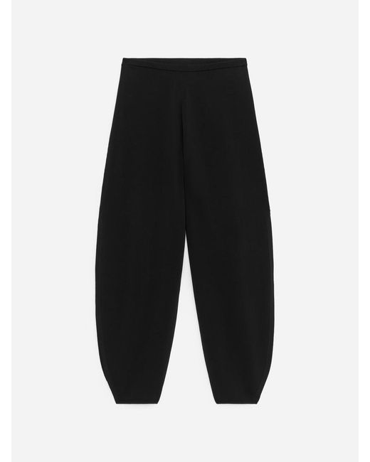 ARKET White Relaxed Fine-Knit Trousers