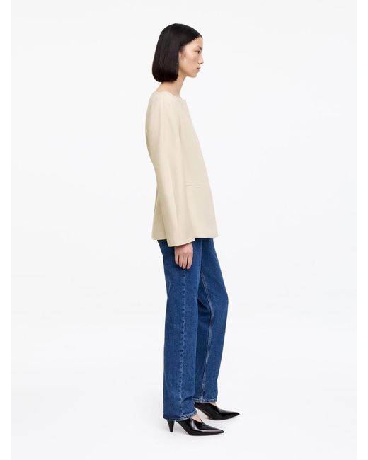 ARKET White Open-Neck Blazer