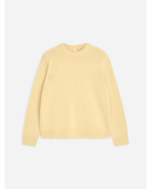 ARKET Natural Heavy Knit Wool Jumper for men