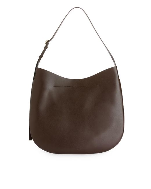 ARKET Brown Crescent Shoulder Bag