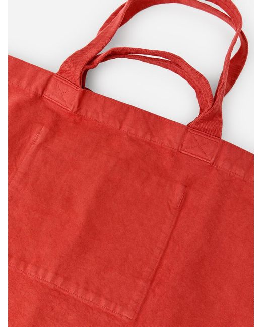 ARKET Red Oversized Canvas Tote for men