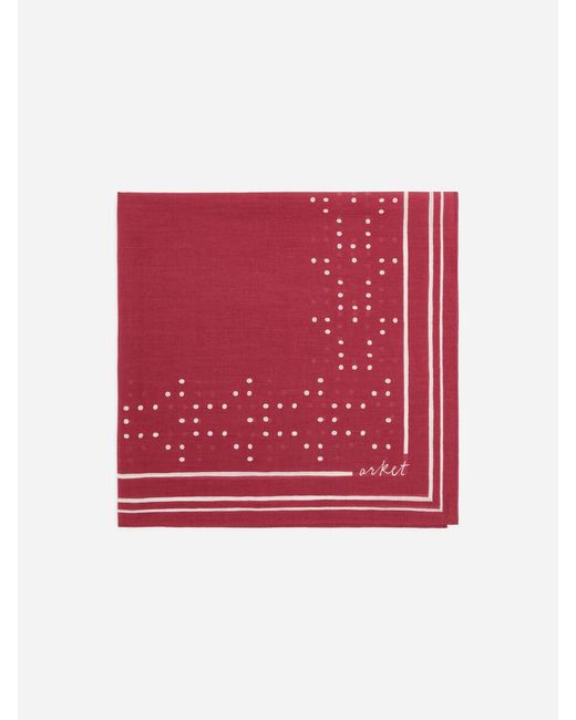 ARKET Blue Cotton Bandana for men