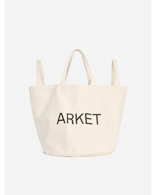 ARKET Blue Large Beach Tote for men