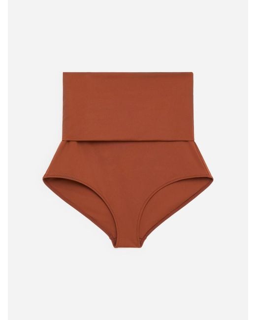 ARKET White Fold Over Bikini Bottom