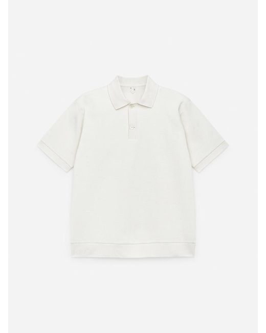 ARKET White Textured Polo Shirt for men