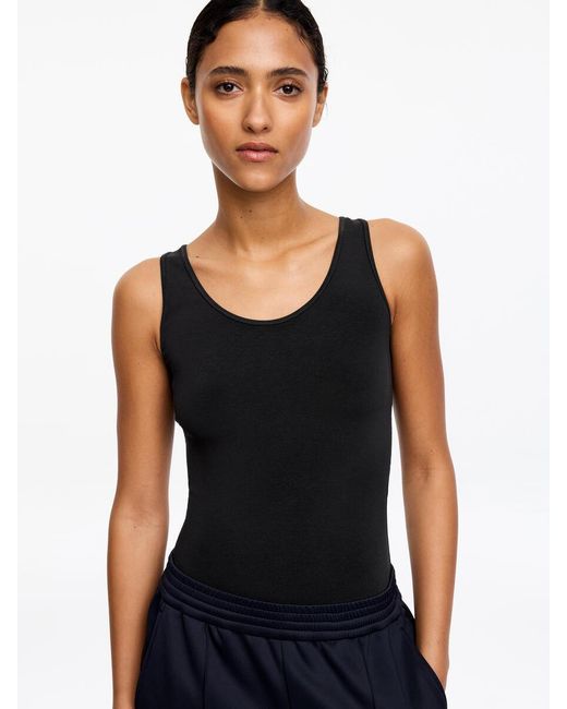 ARKET Blue Racerback Bodysuit