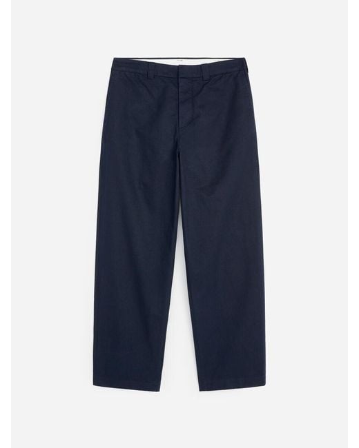 ARKET Blue Wide-Fit Workwear Chinos for men