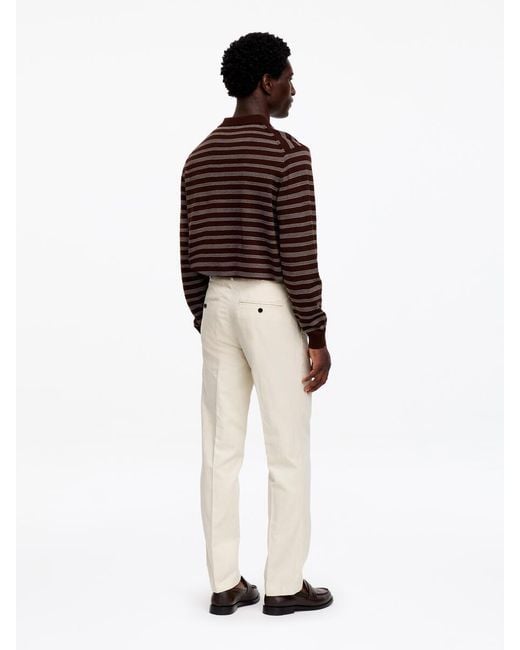ARKET Natural Regular Cotton Linen Slacks for men