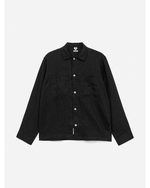 ARKET Black Relaxed Linen Shirt for men