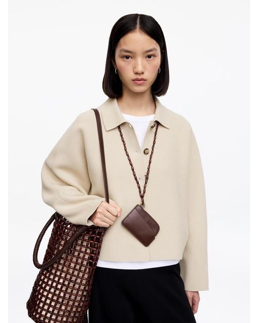 ARKET Natural Knitted Cotton Jacket