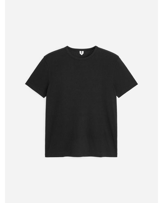 ARKET Black Fitted T-Shirt for men