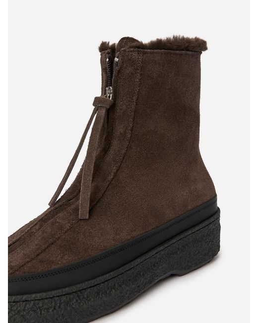 ARKET Brown Chunky Suede Boots