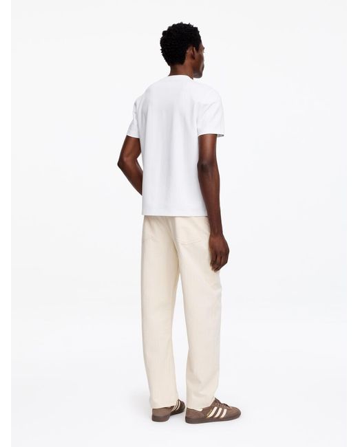 ARKET White Interlock Regular T-Shirt for men