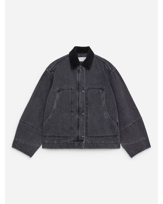 ARKET Black Cotton Canvas Jacket
