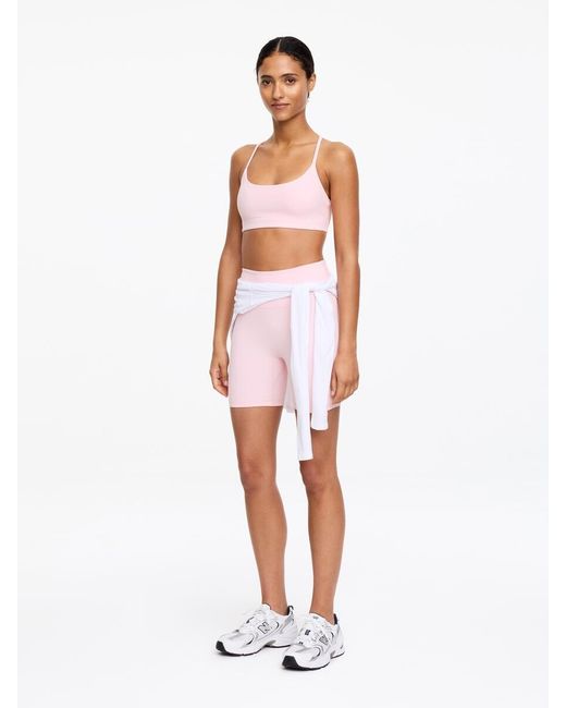 ARKET White Soft Stretch Sports Bra