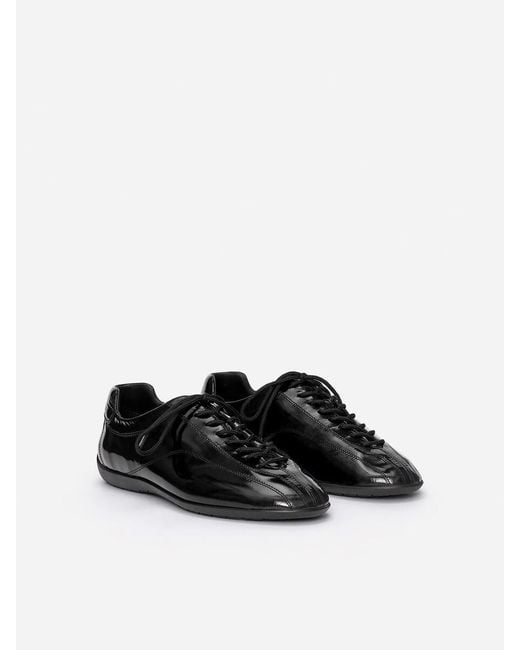 ARKET Black Leather Trainers