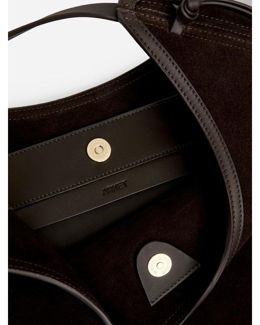 ARKET Black Split Suede Shoulder Bag
