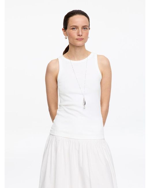 ARKET White Rib Tank Top