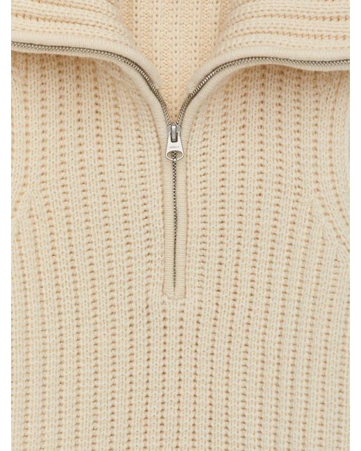ARKET Natural Ribbed Wool Vest