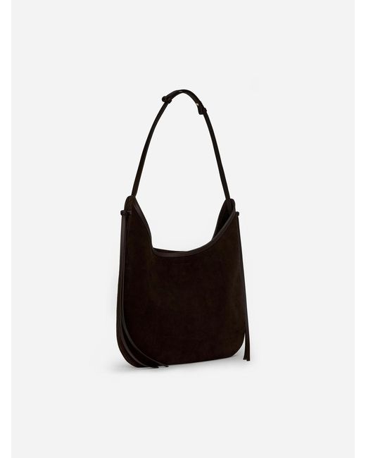 ARKET Black Split Suede Shoulder Bag