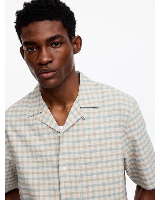ARKET White Seersucker Resort Shirt for men