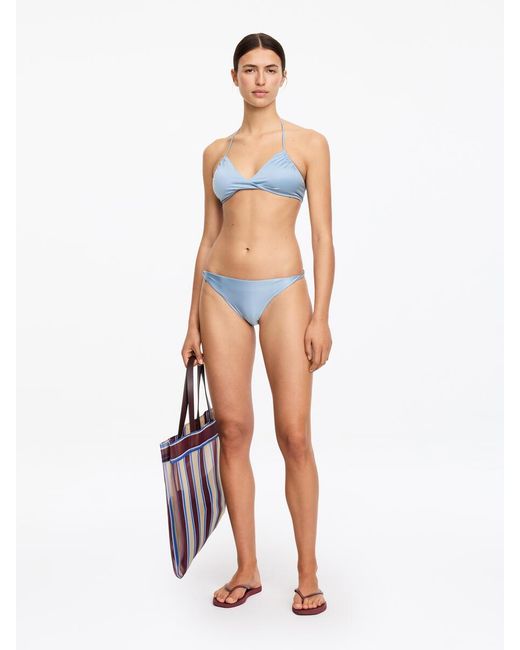 ARKET Blue Shiny Bikini Briefs