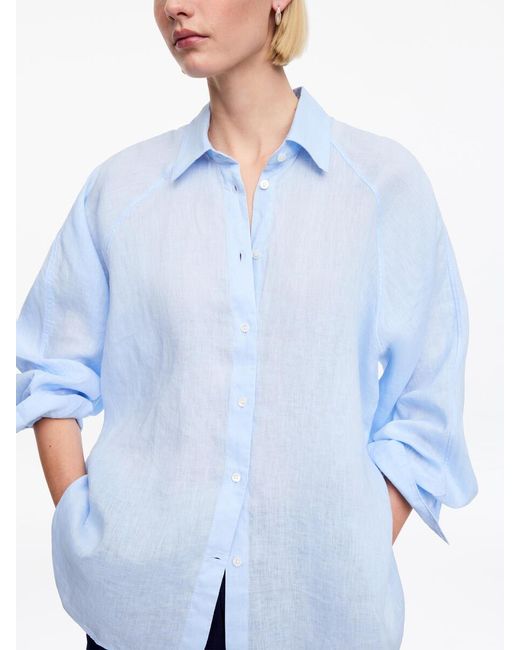 ARKET White Relaxed Linen Shirt