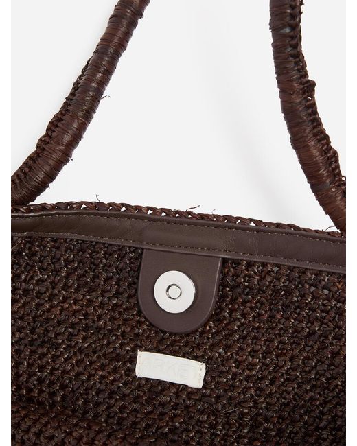 ARKET Brown Raffia Medium Tote Bag