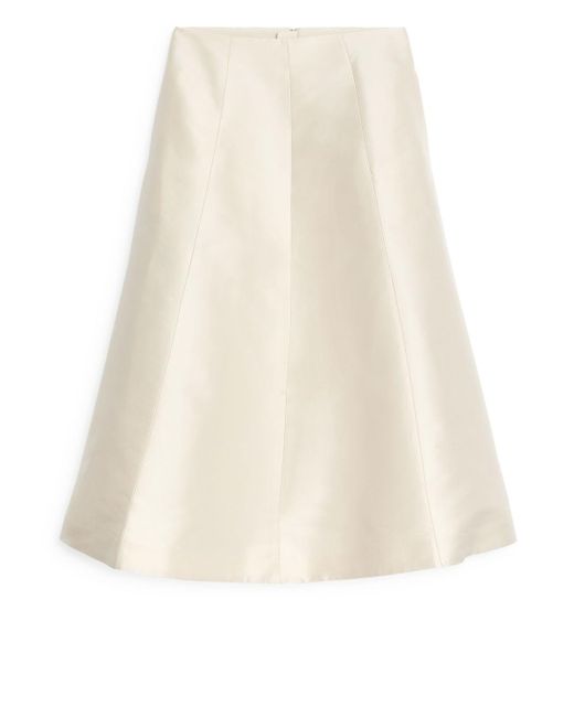 ARKET White Volume Skirt