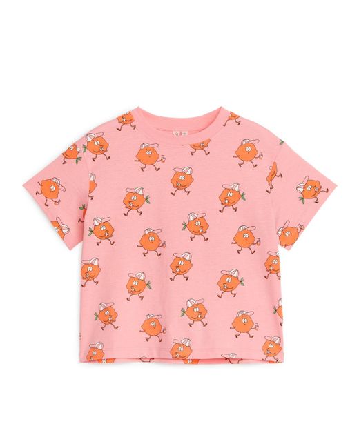 ARKET Pink Wide-fit T-shirt