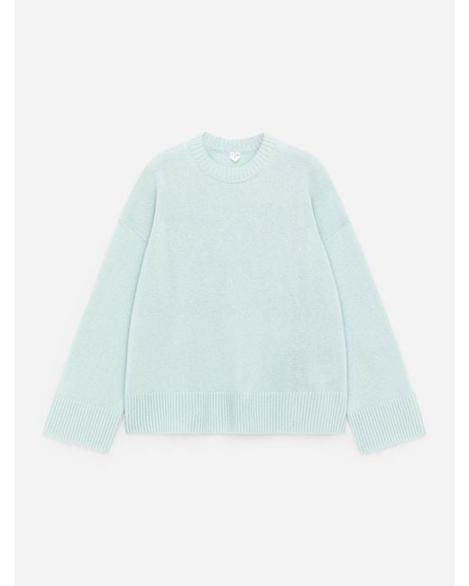 ARKET Blue Oversized Pure Cashmere Jumper​