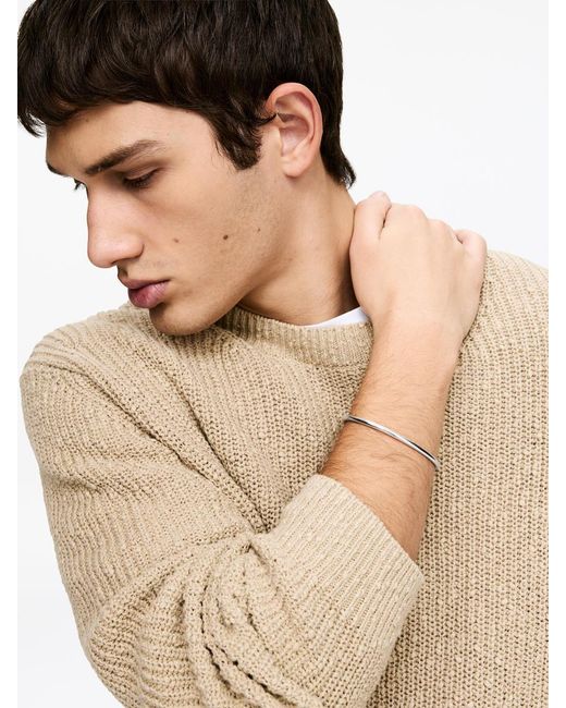 ARKET Brown Sterling Cuff Bracelet for men