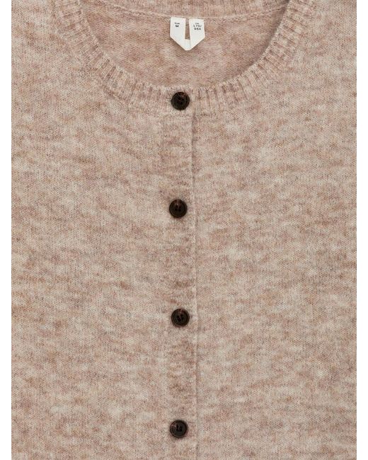 ARKET Natural Strickjacke Aus Einer Alpaka-Wollmischung