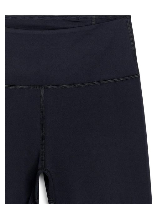 ARKET Blue Soft Stretch Full Length Tights