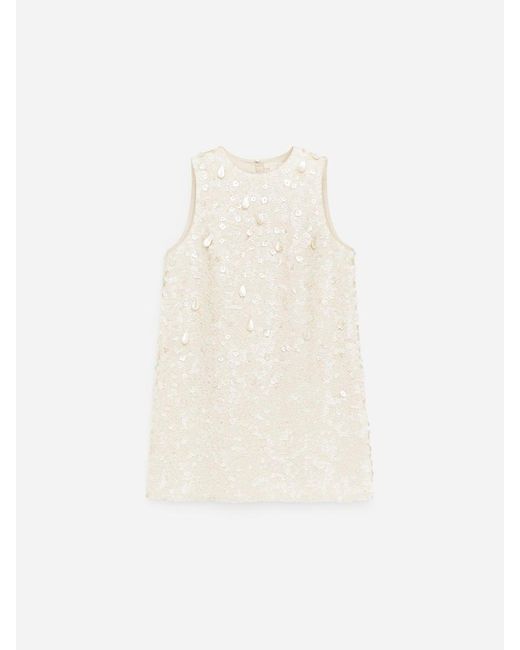 ARKET White Sequin Mini Dress