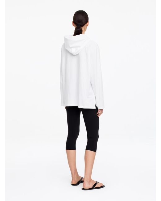 ARKET White Hooded Sweatshirt