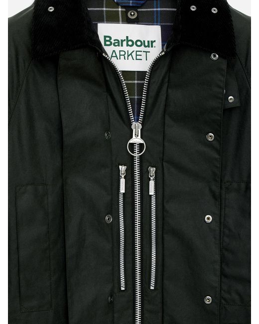 ARKET Black And Barbour Waxed Cotton Jacket for men