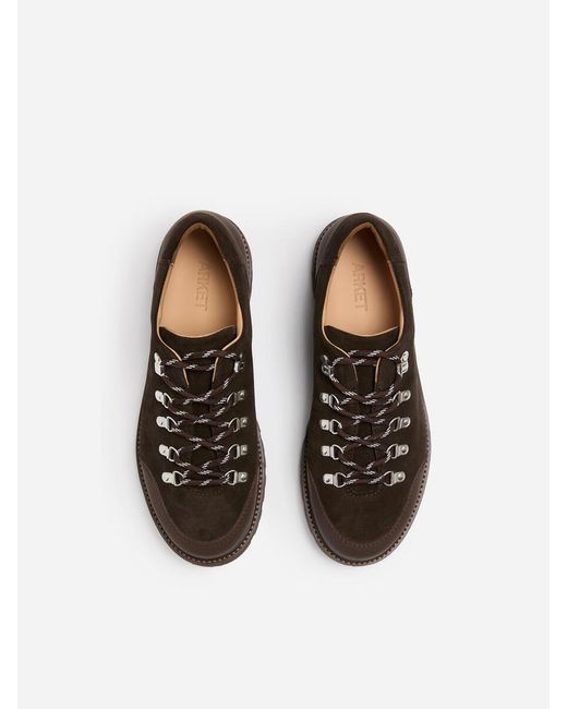 ARKET Black Suede Hiker Shoes for men