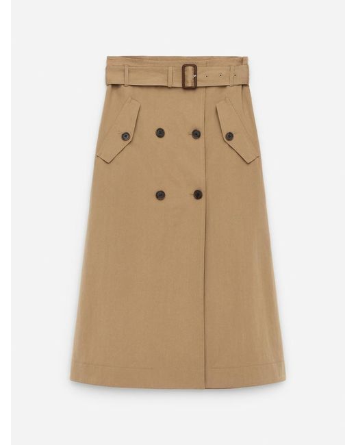 ARKET Natural Wrap Midi Skirt