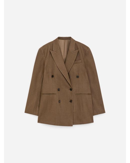 ARKET Natural Double-Breasted Blazer