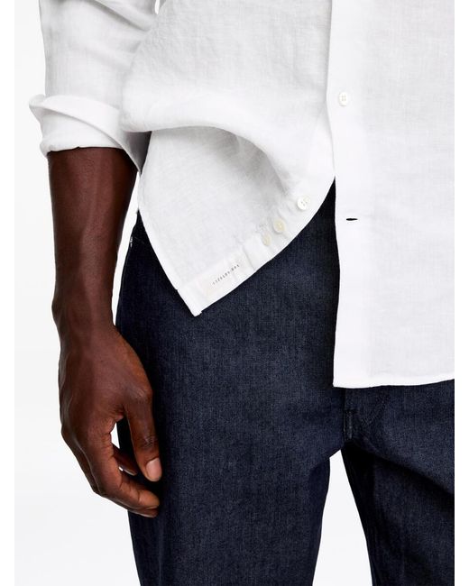 ARKET White Regular Linen Shirt for men