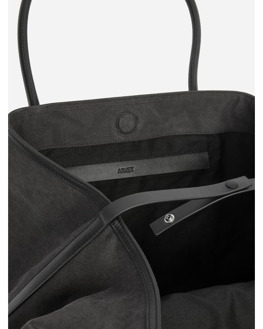 ARKET Black Canvas Tote Bag
