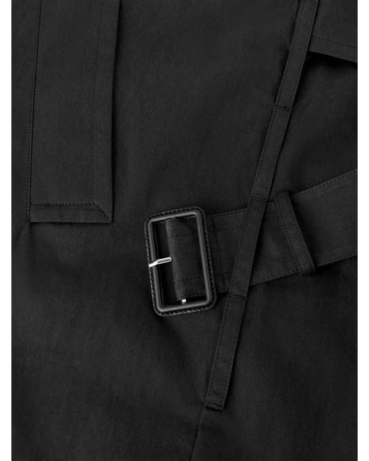 ARKET Black Oversized Trench Jacket