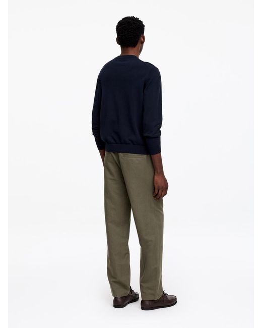 ARKET Blue Linen Blend Trousers for men