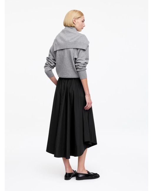 ARKET White Wide Cotton Skirt