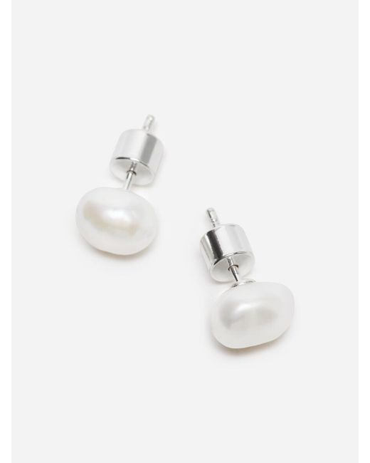 ARKET Brown Pearl Stud Earrings