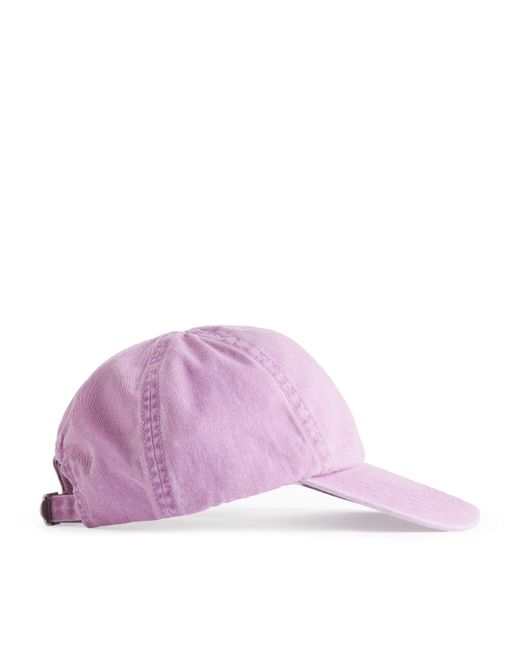 ARKET Purple Washed Cap for men