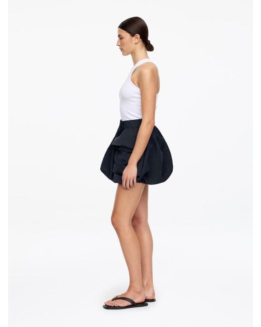 ARKET Blue Mini Bubble Skirt