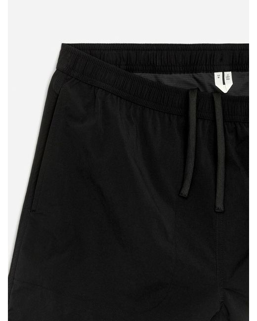 ARKET Black Active Light Shorts for men